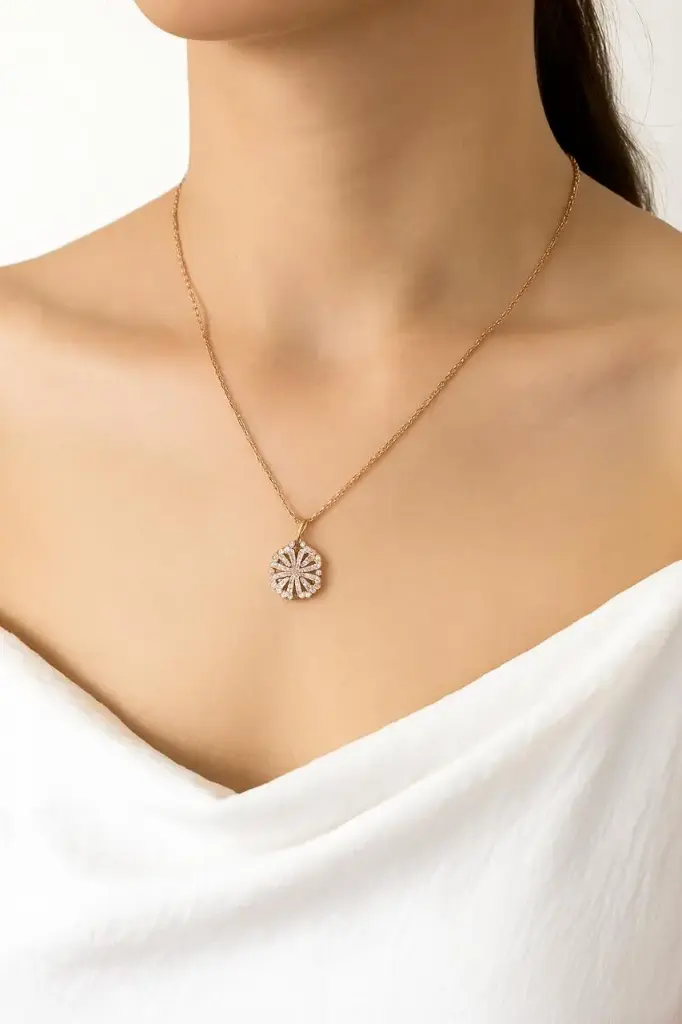 Rose Gold Four Hearted Chain